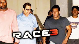 RACE 3 TRAILER : Salman Khan Spotted At Ramesh Turani's Office For Editing