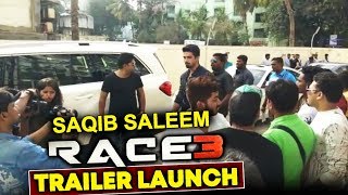 Saqib Saleem GRAND ENTRY At RACE 3 TRAILER LAUNCH