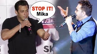 ANGRY Salman Khan SHOUTS At Mika Singh At Race 3 Trailer Launch