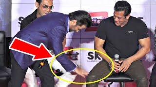 Anil Kapoor TOUCHES Salman Khan's FEET AT RACE 3 Trailer Launch