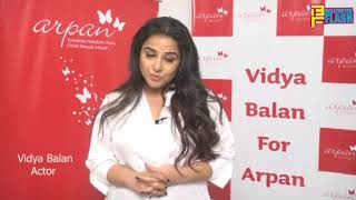 Vidya Balan Join As Arpan's Goodwill Ambassador
