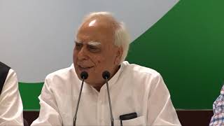 AICC Press Briefing by Kapil Sibal and Abhishek Singhvi on the appointment of Pro-Tem speaker