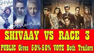 RACE 3 TRAILER Action EQUALS To SHIVAAY TRAILER Action I Audience Poll Results