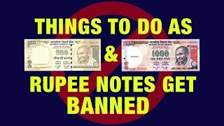 What to do as 500 and 1000 rupee notes get banned | All you need to know