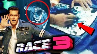 Salman Khan PAINTING His Jacket From RACE 3 - Watch Video