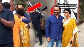 Aamir Khan And Kiran Rao Spotted At Mehboob Studio