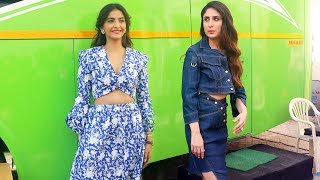 Kareena And Sonam Kapoor Spotted At Mehboob Studio | Veere Di Wedding Promotion