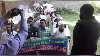 #RetProtest  ReT Teachers Stage Protest In Banihal Ramban Over delay in Salaries.