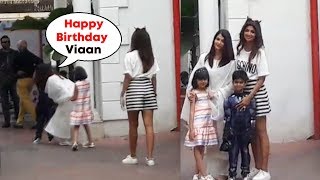 Aishwarya Rai With Aaradhya & Shilpa Shetty At Viaan's Birthday Bash
