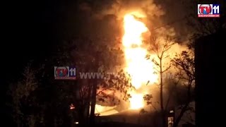 FIRE ACCIDENT AT PATANCHERU INDUSTRY TV11 NEWS 17TH FEB 2017