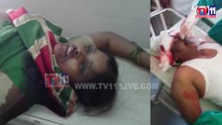 SI SHOOT AT  WIFE AND ATTEMPT TO SUICIDE DUBBAKA MEDAK TV11 NEWS 3RD MAR 2017