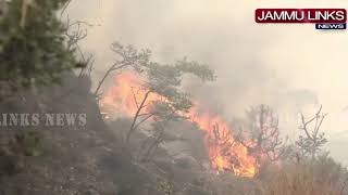 Massive fire broke out in Garnai forests of Udhampur