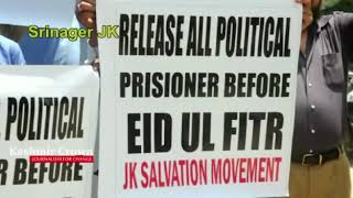 Salvation movement workers protest demanding release of political prisoners.(Video Report By Tawqeer