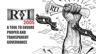 RTI Act 2005 | A tool to ensure proper and transparent governance | Rizwan Siddiquee