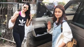 Alia Bhatt And Amisha Patel Spotted At Juhu