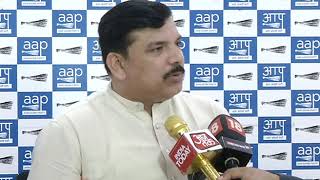 AAP Senior Leader & RS MP Sanjay Singh Briefs on CBI Raid at Satyendra Jain's House