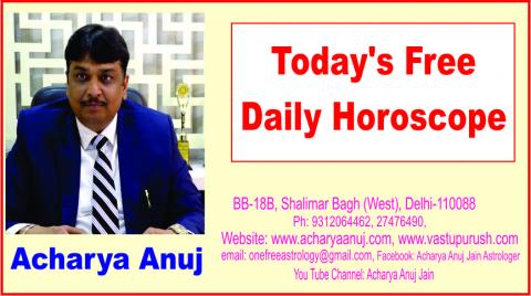 01 June 2018, Friday, Astrology, Daily Free Astrology Predictions, Daily Horoscope, Forecast by Acharya Anuj Jain.