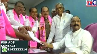 KCR NOMINATION FOR TRS PRESIDENT ELECTION AT HYDERABAD TV11 NEWS 17TH APR 2017