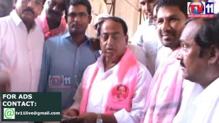 MINISTER INDRAKARAN REDDY LABOUR WORK FOR TRS PARTY FORMATION AT NIRMAL TV11 NEWS 18TH APR 2017