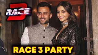 Sonam Kapoor With Husband Anand Ahuja At Salman's RACE 3 Party