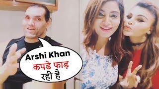Arshi Khan Embarrasses The Great Khali In Front Of Camera