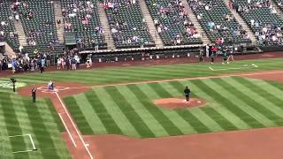 Rohit Sharma Throws Ceremonial 'First Pitch' at Baseball Club Seattle Mariners