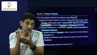 CA Final IDT in English - Scope of Supply | CGST Sec 7 by CA Farooq Haque