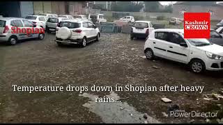 Temperature drops down in Shopian after heavy rains...