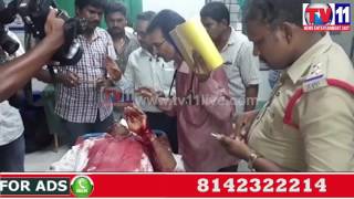 PERSON SERIOUSLY INJURED DUE TO UNKNOWN PERSONS ATTACK AT ELURU TV11 NEWS 7TH JUNE 2017