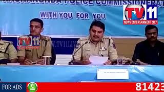 4 PERSONS OF NIGERIAN DRUGS GANG ARRESTED BY RACHAKONDA POLICE PRESS MEET TV11 NEWS 14TH AUG 2017