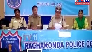 NOTORIOUS BUGLERS  GANG ARREST AT  RACHAKONDA POLICE COMMISSIONERATE LBNAGAR TV11 NEWS 14TH AUG 2017