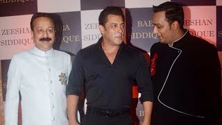 Salman Khan's MACHO ENTRY At Baba Siddiqui Iftaar Party 2018