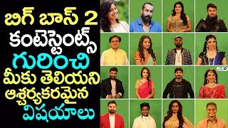 Interesting Facts about Bigg Boss 2 Telugu contestants | Hero Nani | Geetha Madhuri, Babu Gogineni