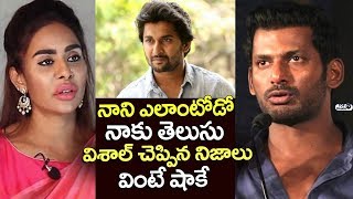 Hero Vishal Shocking Comments on Sri Reddy Over Her Issue with Nani | Top Telugu TV