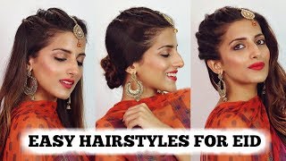 2 MIN EASY EID Hairstyles For Girls 2018 / Eid Special Hairstyle For Medium To Long Hair
