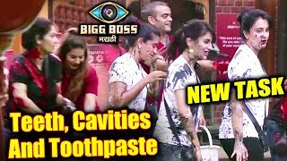 Contestant's Dressed As Teeth, Cavities & Toothpaste | Bigg Cavity Fight Task | Bigg Boss Marathi