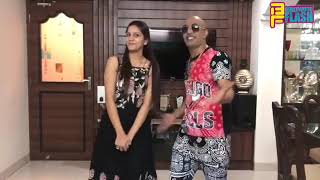 Sapna Choudhary With Akash Dadlani Promoting Bang Bang Song