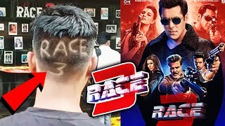RACE 3 HAIR-CUT By Salman Khan's Die-Hard Fan In Mumbai