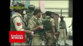 Millitants attack police party near dental college srinagar(video report by shuja baqal)
