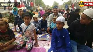 दिल्ली के बख्तावरपुर में करीब 20 गांव के आसपास के लोग आए और ईदगाह में ईद की नमाज मुकम्मल की
