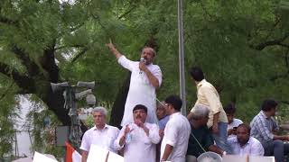AAP Leader Dilip Pandey Addresses at Protest March To the PMO