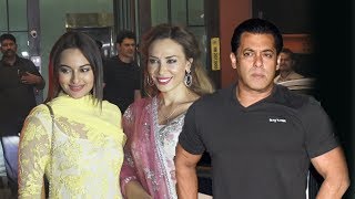 Sonakshi Sinha And Salman's LADYLOVE Iulia vantur At Arpita Khan's EID PARTY 2018