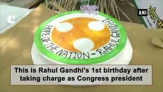 Congress supporters celebrates Rahul Gandhi’s 48th birthday