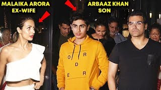 Arbaaz Khan IGNORES Malaika Arora In Front Of Their Son Arhaan Khan After Divorce