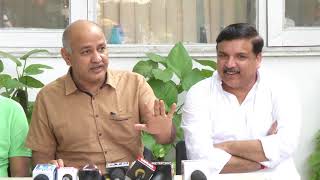Dy CM Manish Sisodia Briefs Media on the LG not willing to Coordinate with any one