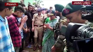 Defence Minister Nirmala Sitharaman meets martyred jawan's family in Poonch