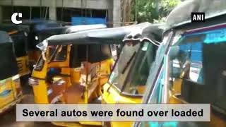 Hyderabad Traffic Police conduct special drive against auto drivers