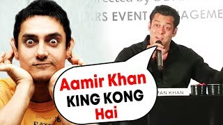 Salman Khan Makes Fun Of Aamir Khan | Dabangg The Tour Reloaded 2018