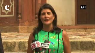US Envoy Nikki Haley visits Humayun Tomb