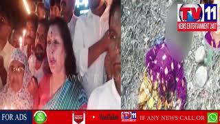 ASIFA CASE ,CONGRESS CONDUCT HUGE CANDLE RALLY IN ZAHEERABAD  |Tv11 News |15-04-2018